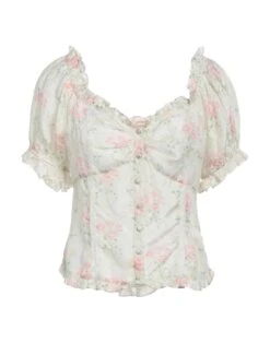 LOVESHACKFANCY Ivory Women‘s Blouse