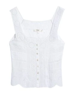 LOVESHACKFANCY White Women‘s Top