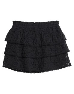 LOVESHACKFANCY Black Women‘s Mini Skirt