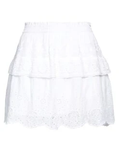 LOVESHACKFANCY White Women‘s Mini Skirt