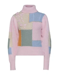 LOVESHACKFANCY Pink Women‘s Turtleneck