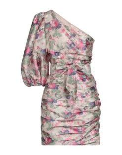 LOVESHACKFANCY Light Green Women‘s One-shoulder Dress