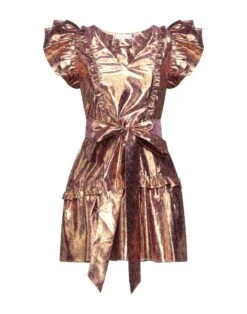 LOVESHACKFANCY Copper Women‘s Short Dress