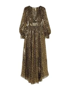 LOVESHACKFANCY Gold Women‘s Long Dress