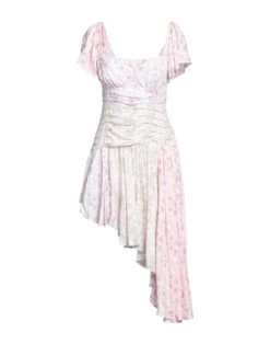 LOVESHACKFANCY Light Pink Women‘s Midi Dress