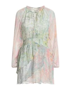 LOVESHACKFANCY Light Green Women‘s Short Dress