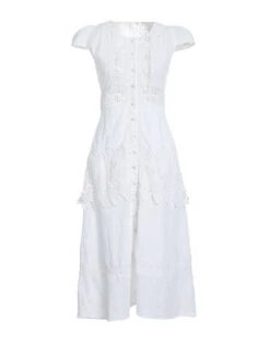 LOVESHACKFANCY White Women‘s Long Dress