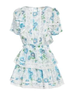 LOVESHACKFANCY White Women‘s Short Dress