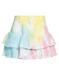 LOVESHACKFANCY Yellow Women‘s Mini Skirt