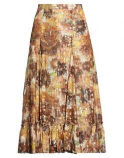 LOVESHACKFANCY Yellow Women‘s Midi Skirt