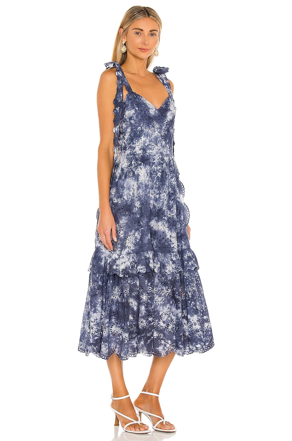 LoveShackFancy Antonella Dress Midnight Hand Dye - Image 2