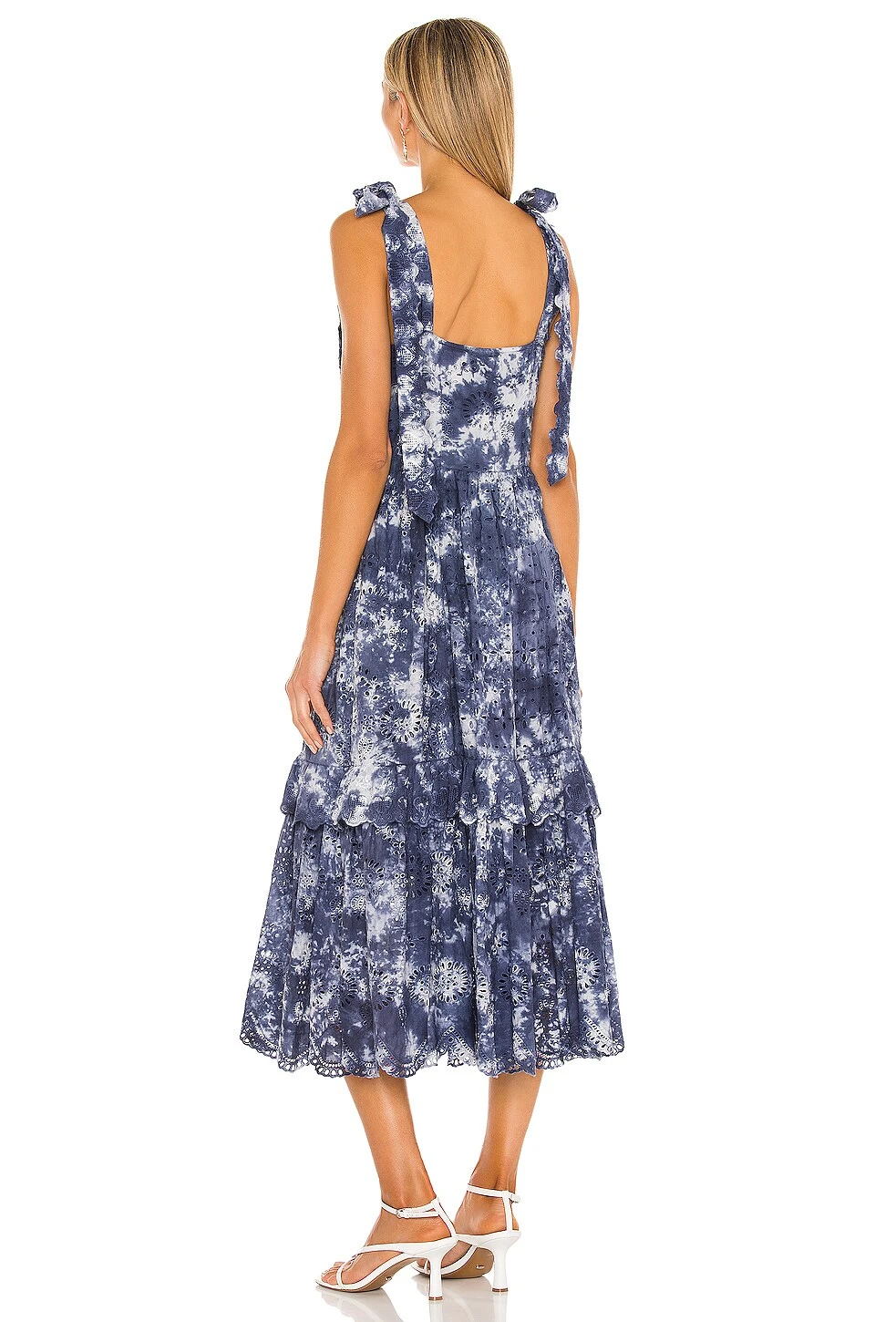 LoveShackFancy Antonella Dress Midnight Hand Dye - Image 3