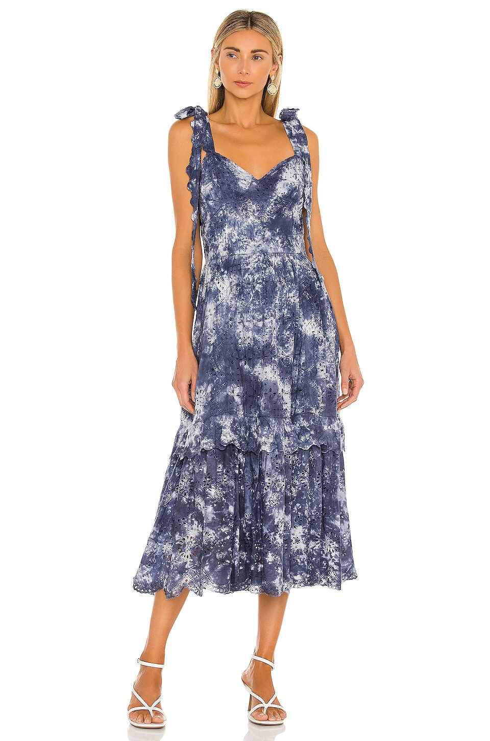 LoveShackFancy Antonella Dress Midnight Hand Dye - Image 4