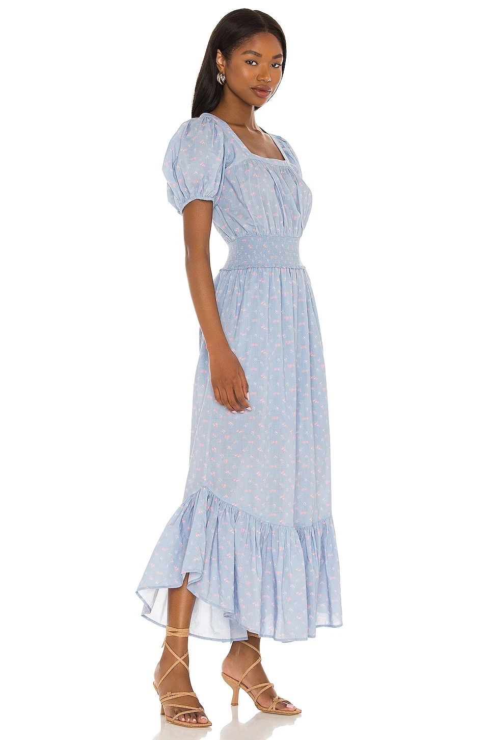 LoveShackFancy X REVOLVE Begonia Dress Blue Baby Pomme - Image 2