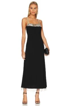 LoveShackFancy Wink Dress Black