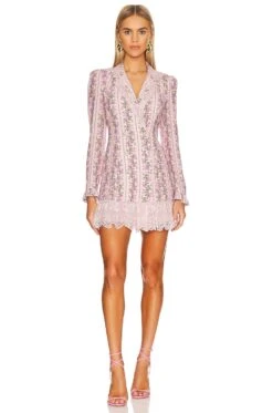 LoveShackFancy Moonstone Dress Blushing Pink