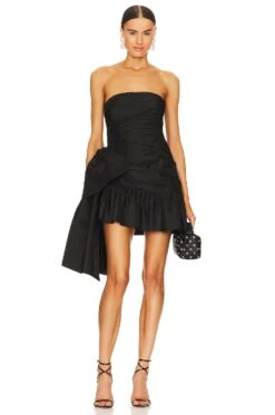 LoveShackFancy Noble Dress Black