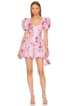 LoveShackFancy Nelisia Dress Pink Ivy