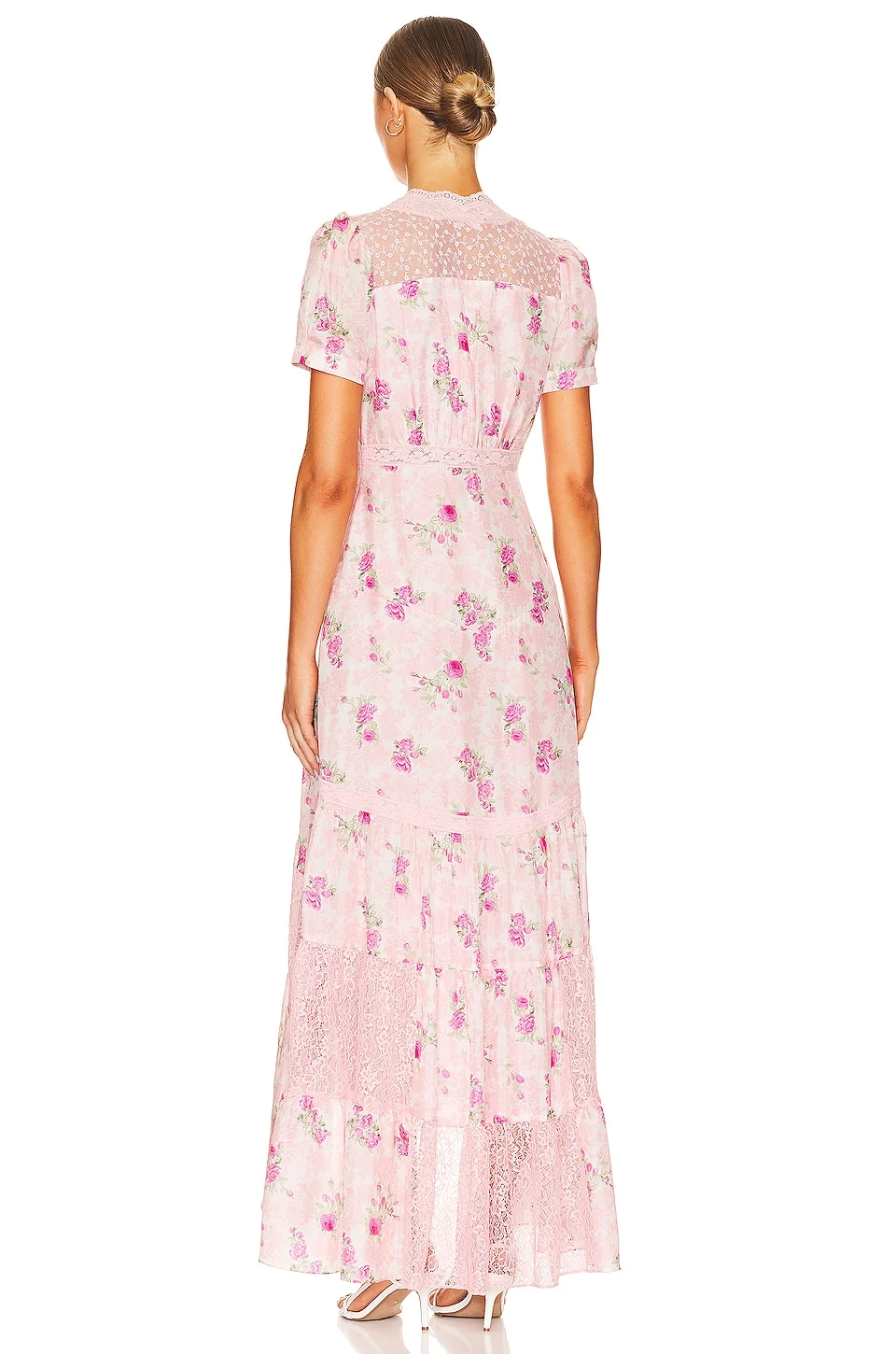 LoveShackFancy Tink Dress Pink Ivy - Image 3