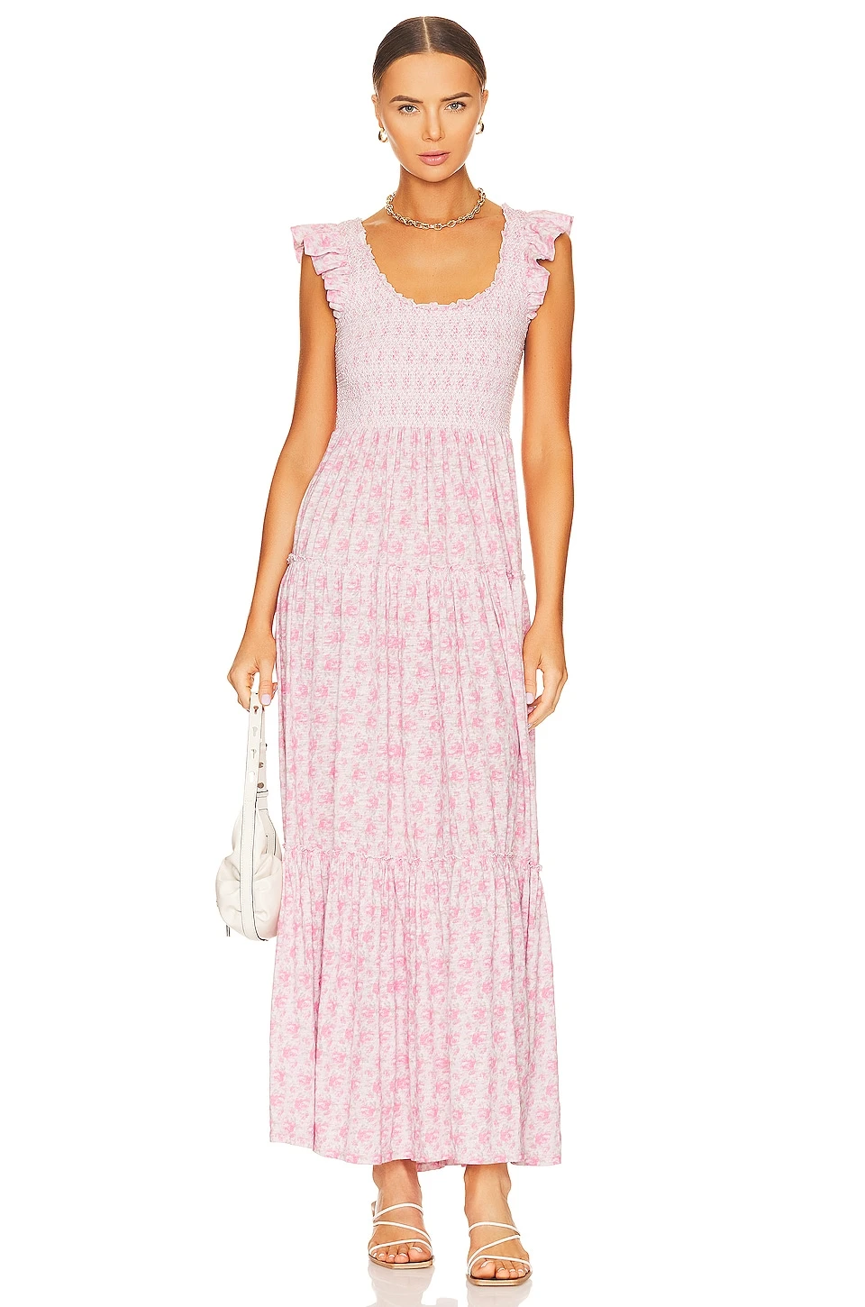 LoveShackFancy VESTIDO CHESSIE Rose Patch