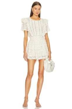 LoveShackFancy Natasha Dress Sandy Fields