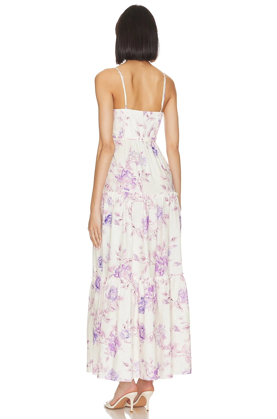 LoveShackFancy Garnita Dress Spanish Lilac - Image 3