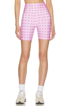 LoveShackFancy Giada Biker Short Rose Patch