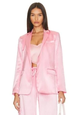 LoveShackFancy Astara Blazer Sweet Pink