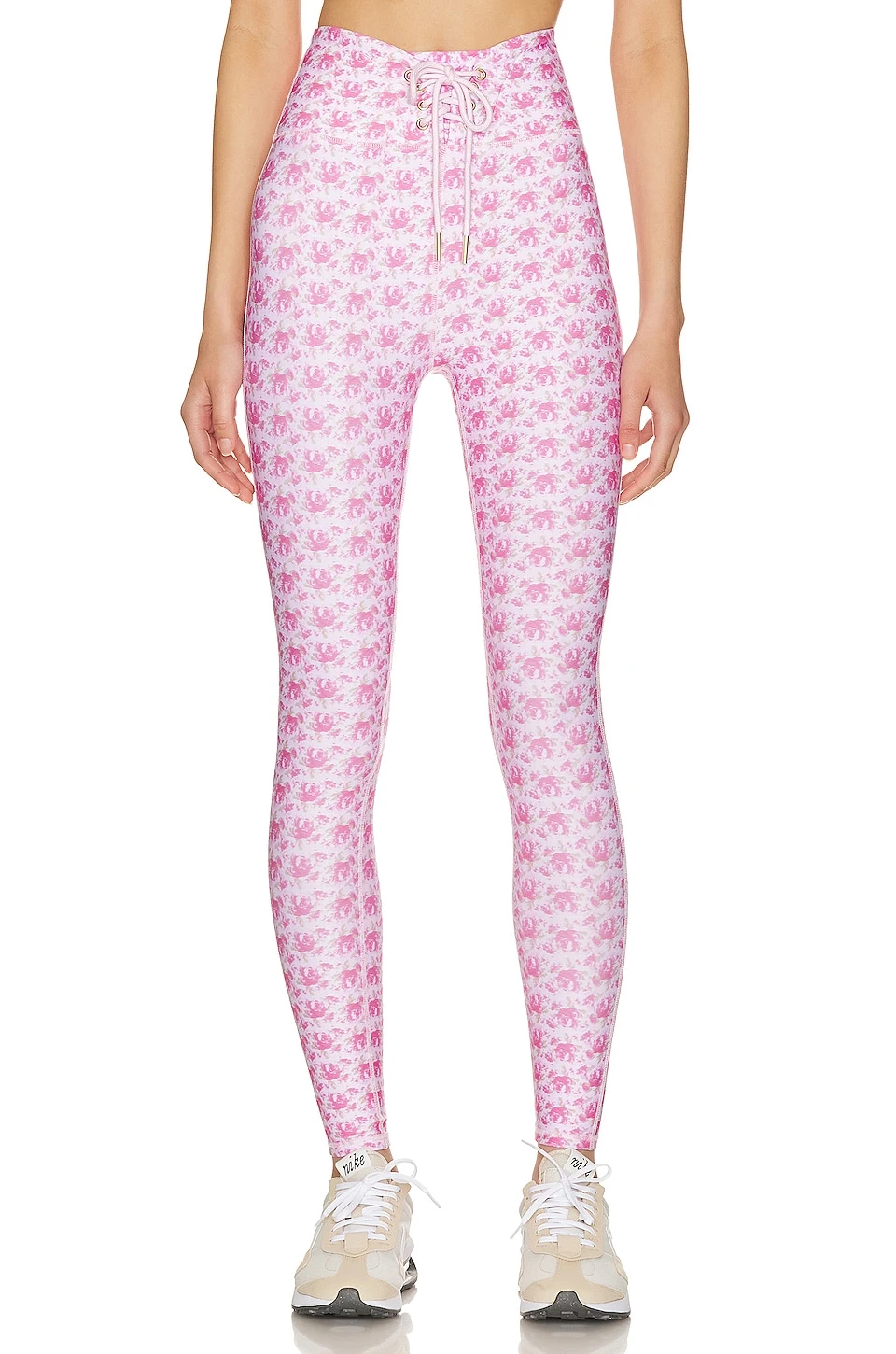 LoveShackFancy Postiana Lace Up Legging Rose Patch