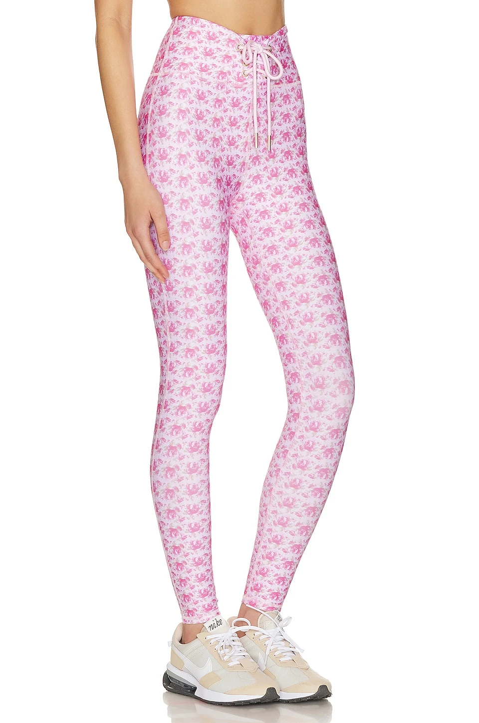 LoveShackFancy Postiana Lace Up Legging Rose Patch - Image 2