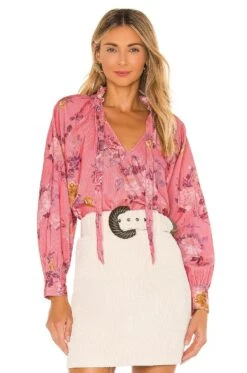 LoveShackFancy Willow Top Charleston Pink