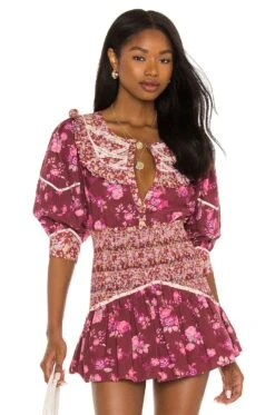 LoveShackFancy X REVOLVE Morrison Top Spiced Apple Red