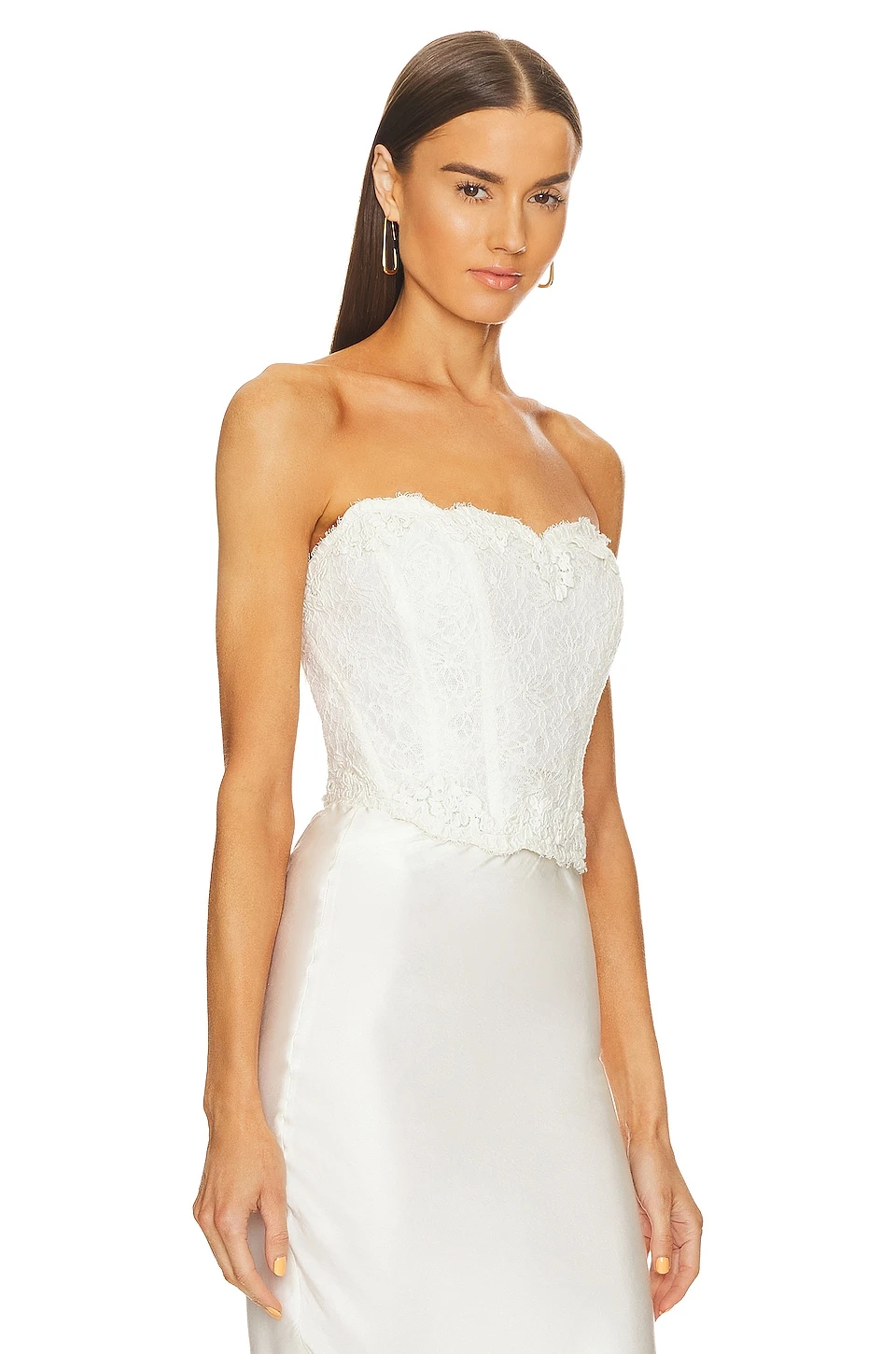 LoveShackFancy Arno Bustier Antique White - Image 2