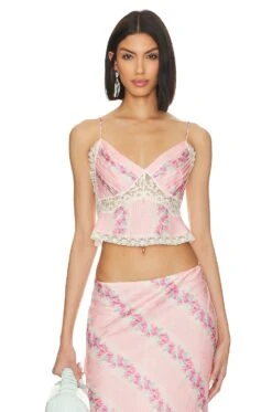 LoveShackFancy Spritely Cami Pink Malibu