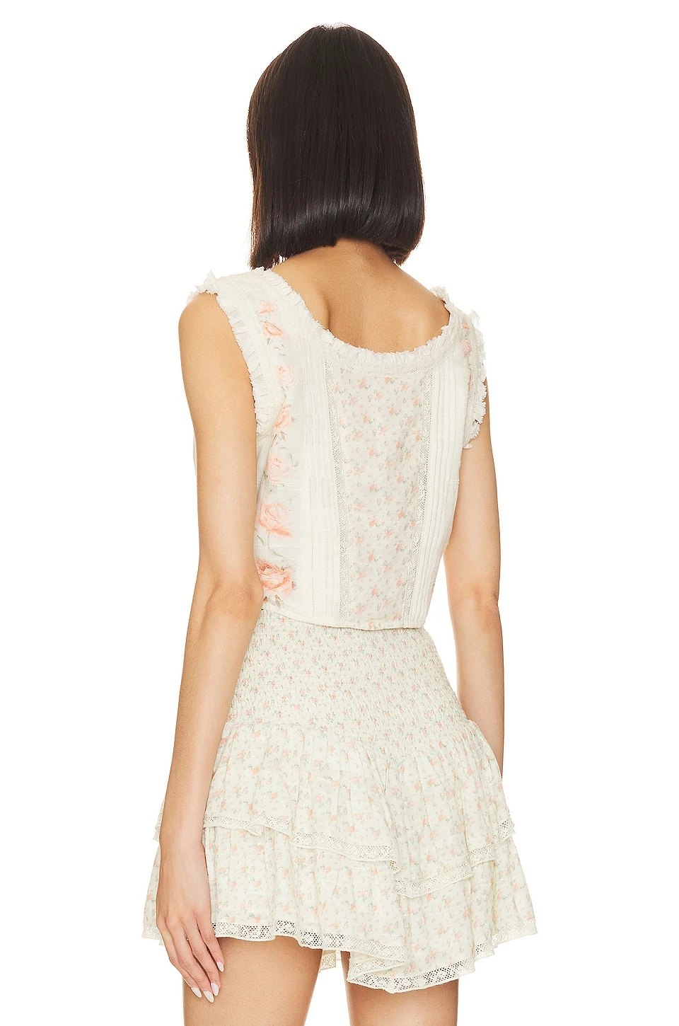 LoveShackFancy Corvelle Bustier Top Hazy Sun - Image 3