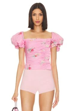LoveShackFancy ТОП DALIMA Pink Parade